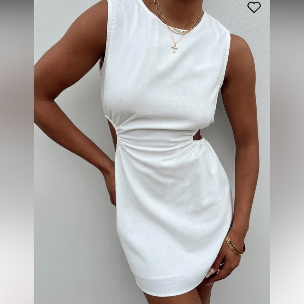 NWOT Princess Polly mayzie mini dress WHITE size 6